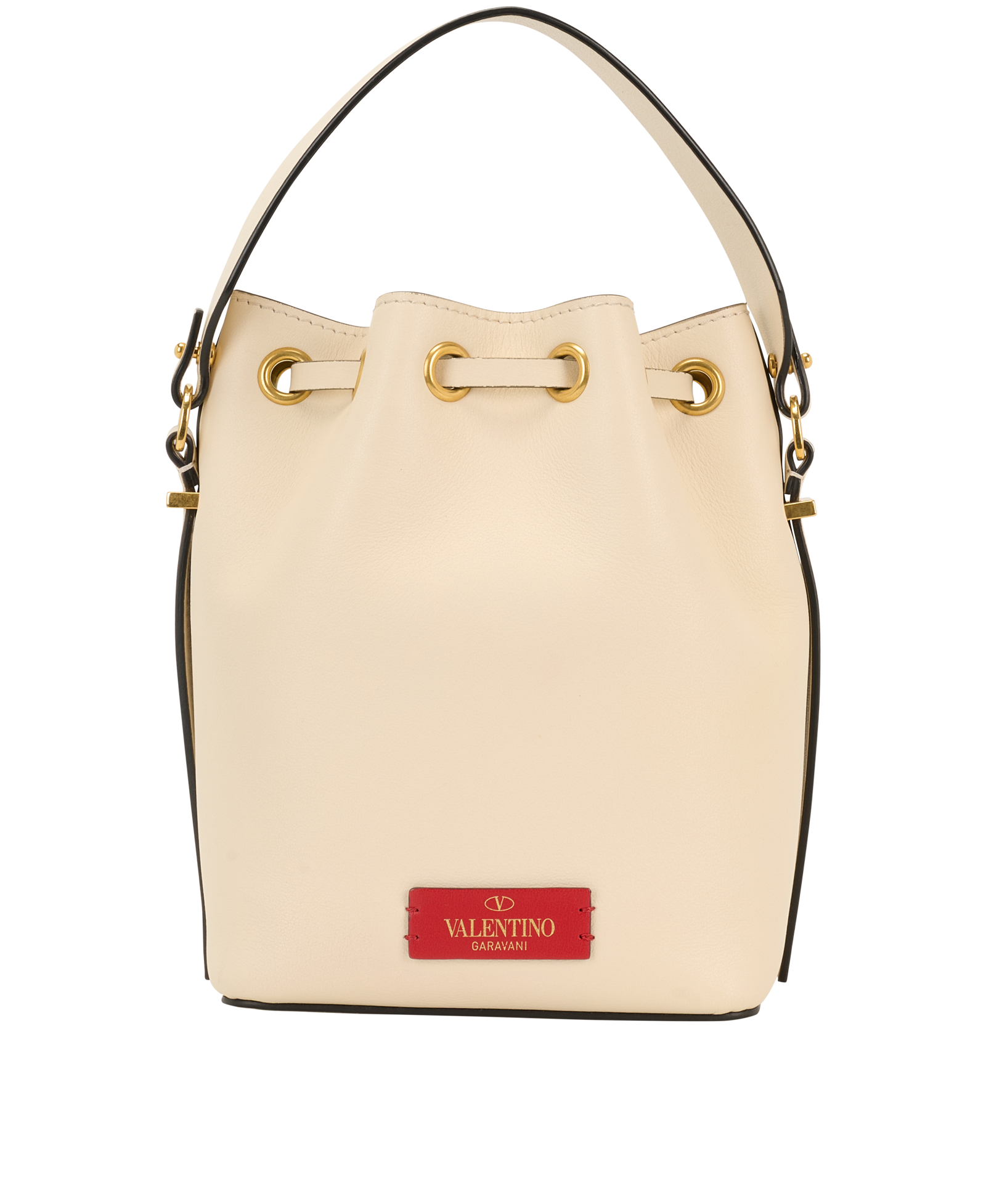 Bucket Bag, &pound;795, Handbags, Cream, Leather, Back view